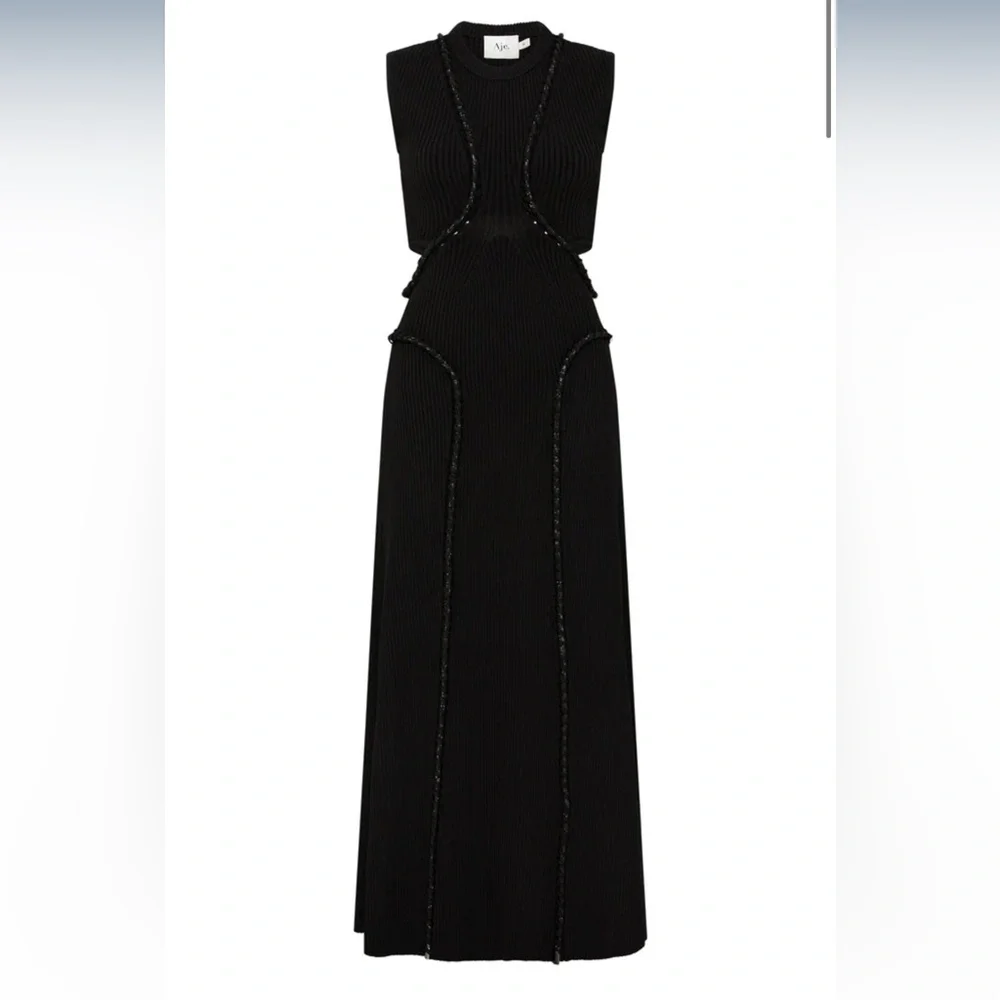 Aje Arp Cut out knit midi dress black - Picture 6 of 12
